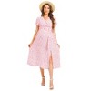 Maternity Dress  Casual Ruffle Hem Mini Dress Flowy Boho Long Dresses - 3 of 4