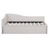 Whisen Twin Size L-Shaped Upholstered Daybed with Pop-Up Trundle, Suitable for Different Places - 3 of 4