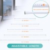 LunaLulinlk Shower Curtain Rod With Holders, 42 to 72 inch Tension Shower Curtain Rod No Drilling Adjustable White Shower Rods - 2 of 4