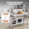 VEVOR 24 x 60 x 40 Inch Stainless Steel Work Table, Commercial Food Prep Worktable with Casters, Heavy Duty Prep Worktable, Metal Work Table - 4 of 4
