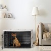 Sweet Jojo Designs Boy, Girl, Unisex/Gender Neutral Dog Crate Kennel Cover 36in. Cartoon Puppy Taupe and White - 2 of 4