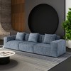 118" Modular Convertible Sofa Bed,Oversized 3-Seater Sofa Set, Free Configuration Sectional Couch for Living Room or Guest Space-Maison Boucle - 3 of 4