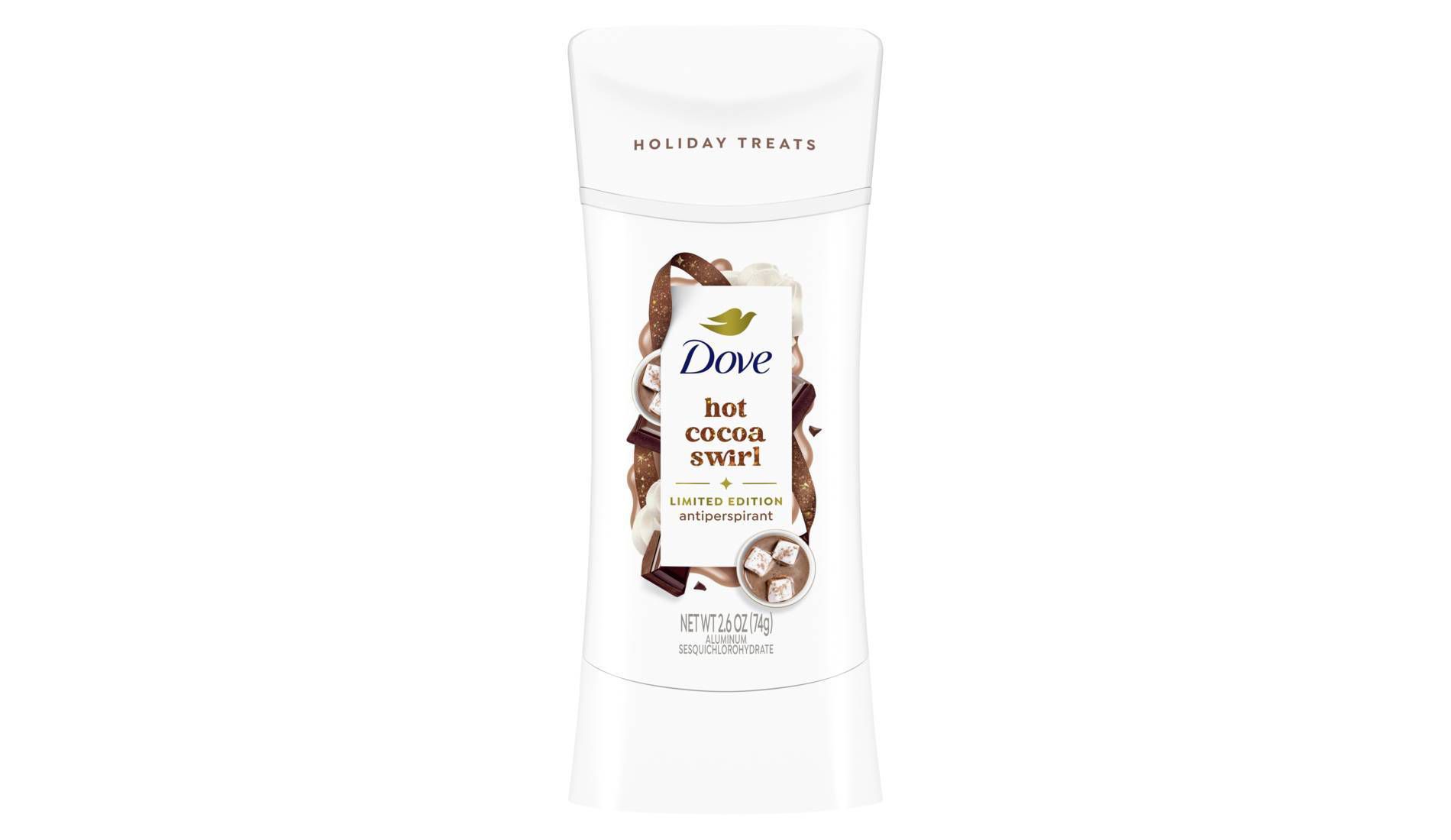 Dove Beauty Advanced Care Limited Edition Holiday Treat Antiperspirant and Deodorant - Hot Cocoa Swirl - 2.6oz