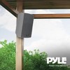 Pyle 6.5" Wireless Wall Mount Speaker System for Indoor or Outdoor Use, 2 Speaker Setup (Active/Passive) with Digital Sound Amplifier, Gray - 4 of 4
