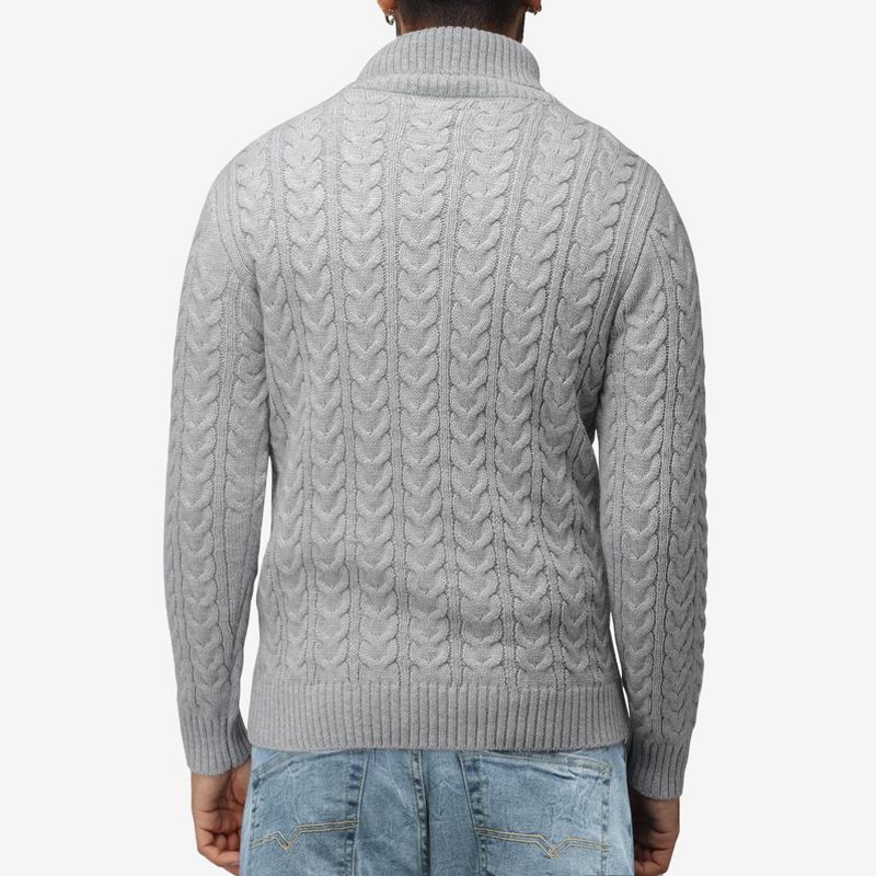X RAY Men's Cable Knit Roll Neck Sweater(Available in Big & Tall), 2 of 6
