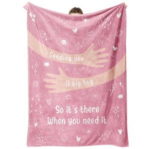 Get Well Gifts for Women, Hug/Healing Blanket, Thinking of You/Breast Cancer/Sympathy/After Surgery Gifts - 1 of 4