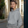 Dalix Heartly Ghost Embroidery Relaxed Hoodie Soft Fleece Sweatshirt Fit Lounge Womens - 3 of 4