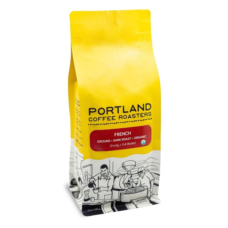 Portland Coffee Roasters Organic French Ground Coffee - 12oz, 3 of 6
