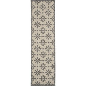 Nourison Palamos Floral High Low Indoor/Outdoor Area Rug - 1 of 4