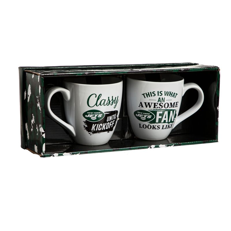 Evergreen New York Jets, Ceramic Cup O'Java 17oz Gift Set, 2 of 7