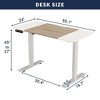 KTMBDW Height Adjustable Electric Standing Desk, Sit Stand up Desk, Gaming Desk, Memory Computer Home Office Desk for Living Room and Bedroom - 3 of 4