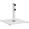 vidaXL Parasol Base White Steel base Medium Adjustable Armrests - 2 of 2