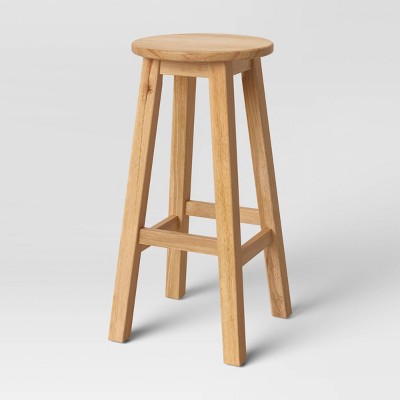 Basic Wood Counter Height Barstool Natural - Room Essentials™