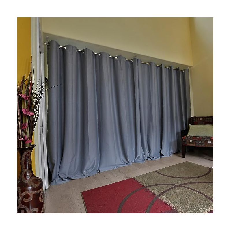 Room/Dividers/Now 8ft Tall x 4ft 8in - 9ft Wide Hanging Room Divider Kit, Medium A, Slate Gray, 3 of 4