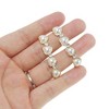 Unique Bargains Heart Faux Pearl Shoelace Charms 1 Pair - 3 of 4