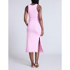Women's Crew Neck Sleeveless Racerback Maternity Midi Dress | Motherhood Maternity - 2 of 4