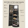 Mirror Jewelry Cabinet Organizer 360° Rotating Jewelry Armoire Storage Box - 4 of 4