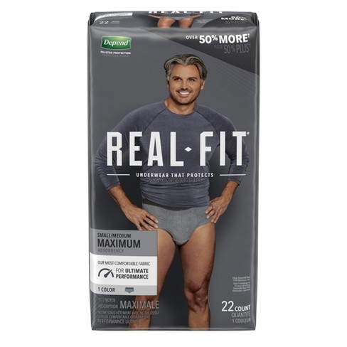 Depend Real Fit Disposable Underwear, Maximum, Small : Target