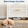Fluted 7 Drawer Dresser for Bedroom, Chest of Drawers, Wooden Chest with Clothes Storage Cabinet - 3 of 4