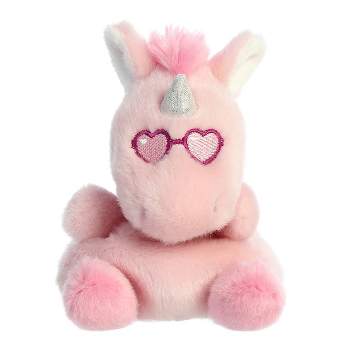 Aurora Palm Pals 4.5" Dolly Pink Unicorn Pink Stuffed Animal