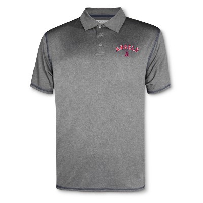 MLB Los Angeles Angels Men's Your Team Gray Polo Shirt