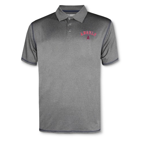 Mlb Los Angeles Angels Men's Your Team Gray Polo Shirt : Target