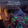 Glow in The Dark Blanket-50"×60"Soft Cozy Flannel Kids Throw Blanket Birthday Bedroom Decor for Girls Boys Age 2 3 4 + - 4 of 4