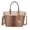 MKF Collection Grace Signature and Croc Embossed Tote Bag by Mia K - 2 of 4
