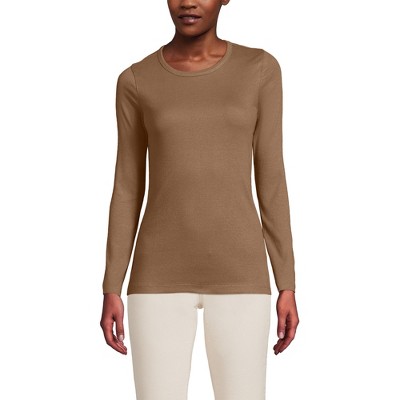 Lands' End Women's Cotton Rib T-shirt