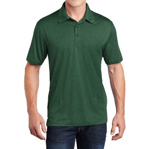 Mafoose Men's Short Sleeve Moisture-Wicking Heather Contender Polo T-shirt - 1 of 4