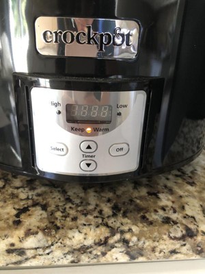 Crock-pot 4 2091290 Quart Capacity Intelligent Count Down Timer Slow Cooker  Small Kitchen Appliance, Black : Target