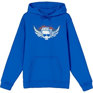 No Fear Skull With Wings Vintage Logo Adult Long Sleeve Hoodie - 1 of 2