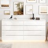 Hitow 8 Drawer Dresser with Underlight High Gloss Finish Modern Chest of Drawers - 2 of 4
