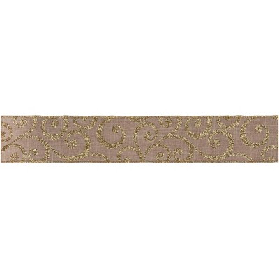 Northlight Shimmering Gold Metallic Wired Craft Christmas Ribbon