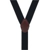 CTM Men's 1.375 Inch Wide Solid Color Y-Back Double Clip-End Suspenders - 2 of 4