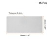 Unique Bargains Stainless Steel DIY Laser Printing Office Engraving Blank Cards - 2 of 4
