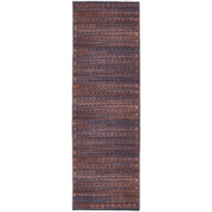 Voss Transitional Oriental Red/Brown/Blue Area Rug - 1 of 4