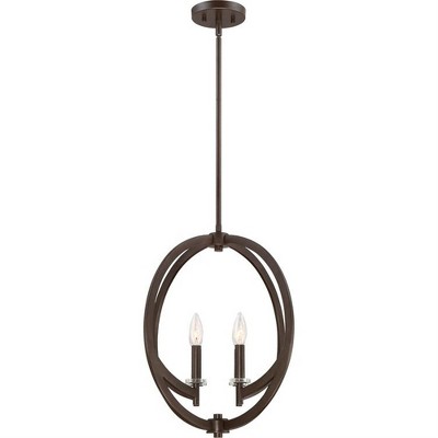 Brushed Nickel 18" Globe Pendant Light with Glass Shade