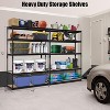 Heavy Duty Storage Shelves, 5 Tier Durable Metal Construction, Adjustable Shelving, Storage Utility Rack Shelf Unit for Garage, Kitchen, Warehouse - 3 of 4