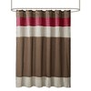 Grungis 72x72 Inch Faux Silk Shower Curtains with Pieced and Pintucking Detailing for Bathroom - 2 of 4