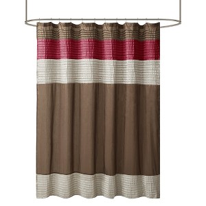 Gracie Mills Nixon Faux Silky Lightweight Shower Curtain - 1 of 4
