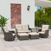 UPTIOT 6-Piece Outdoor Patio Conversation Set - 2 of 4