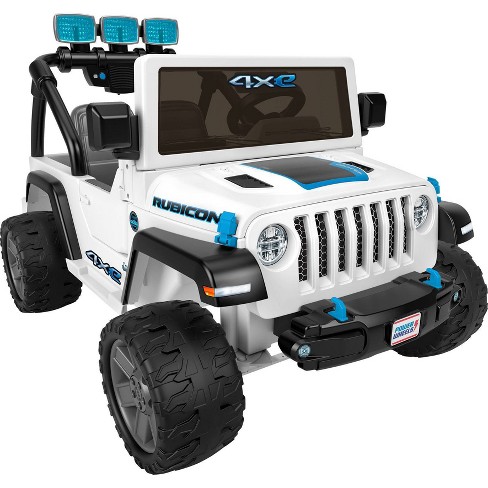 Power Wheels Jeep wrangler 4xe Powered Ride on With Sound And Light White Target