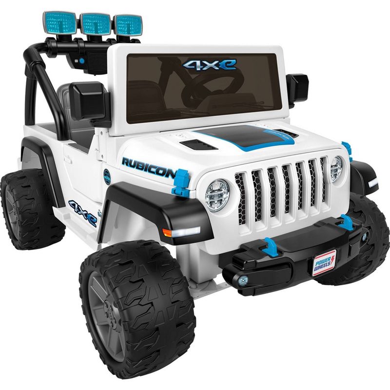 Power Wheels 12V Jeep&#160;Rubicon&#160;4Xe Powered Ride-On Jeep - White, 1 of 8