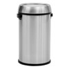 Commercial-Grade 17 Gal/65L Stainless Steel Trash Can w/ Noise-Reducing Swing Lid - Heavy-Duty Round Bin for Kitchen/Restaurant/Office - 3 of 4