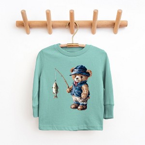 The Juniper Shop Teddy Bear Fisherman Youth Long Sleeve Tee - 1 of 3