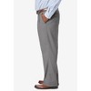 KingSize Relaxed Fit Wrinkle-Free Expandable Waist Pleated Pants - 3 of 4