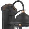 Minka Lavery Vintage Outdoor Wall Light Fixture Sand Coal 17" Clear Seedy Glass for Post Exterior Barn Deck House Porch Yard Patio - 3 of 3