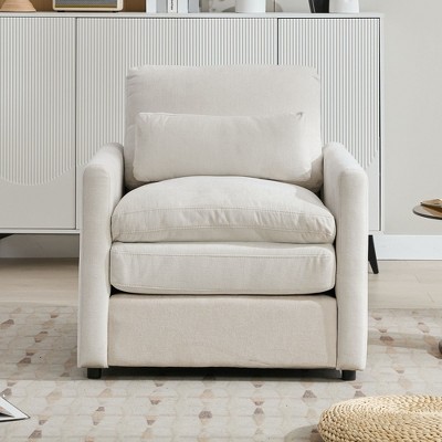 NicBex Couches for Living Room 31.9" Comfy Cloud Sofa Upholstered Oversized Single Armchair Sofa with Cushion