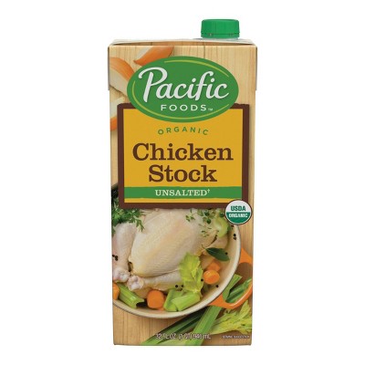 Pacific Foods Gluten Free Organic Unsalted Chicken Stock - 32oz